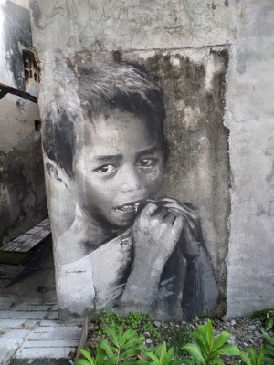 Child Mural at Prangin Canal